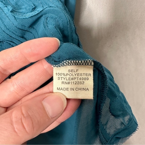 NWT Chandi & Lia Sheer textured tank top - Picture 5 of 6